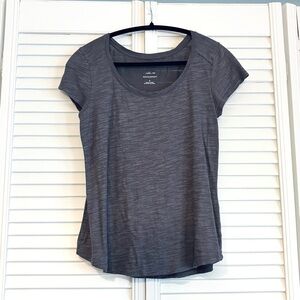 Banana Republic Malibu Tee Short Sleeve T Shirt Gray Sparkly Modal Size Small S